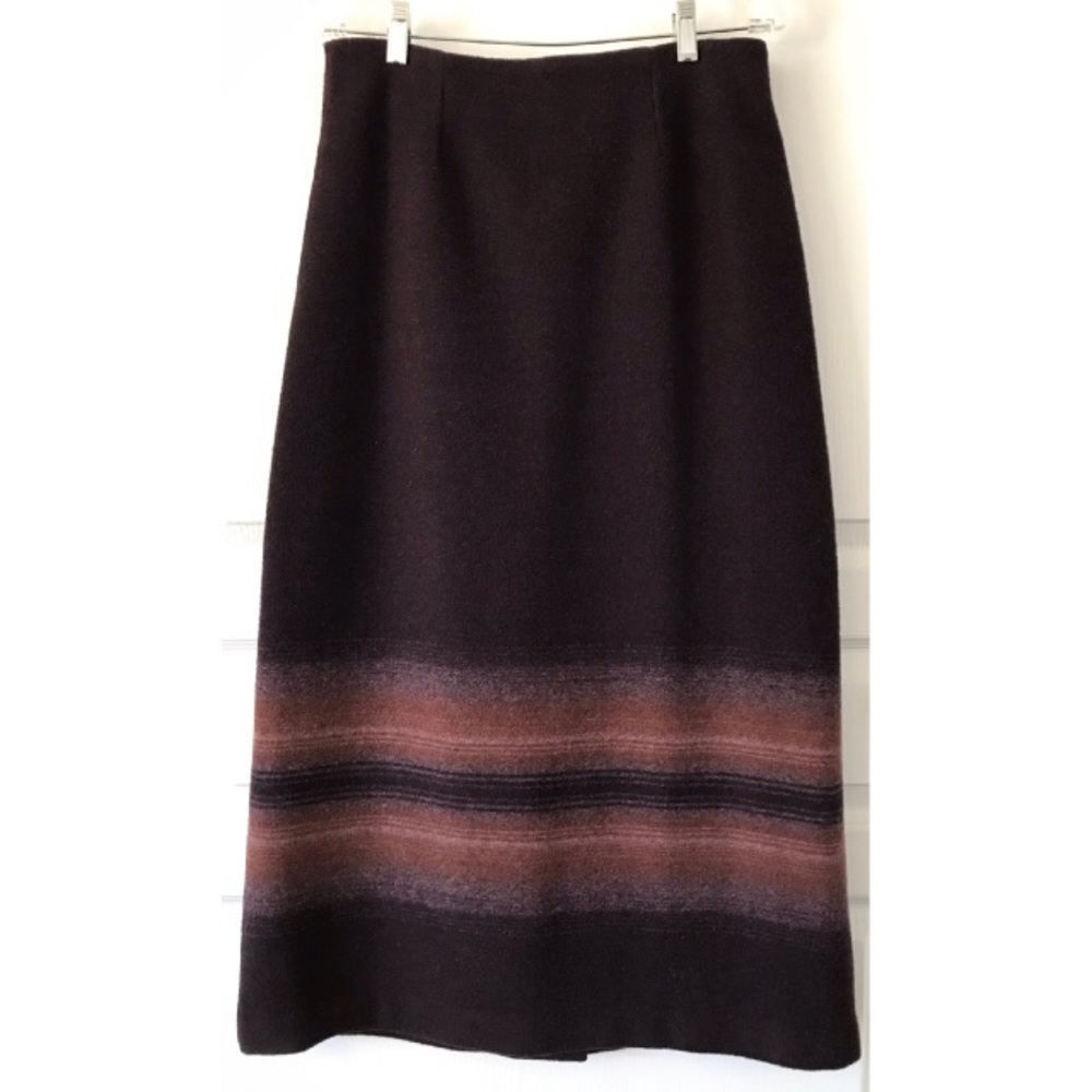 Cabela’s Vintage Wool Striped Skirt Size 10 Medium